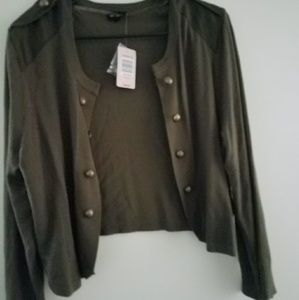 Torrid Military Green Shrug